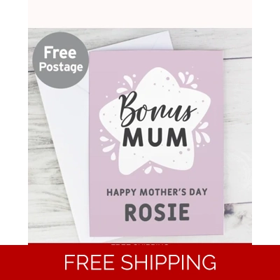 Personalised To My Bonus Mum Card